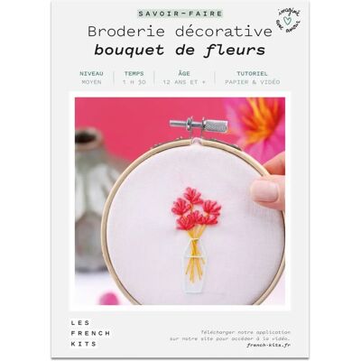 French Kits DIY Haft Kompozycja Kwiatowa - Dla Początkujących French Kits DIY Haft Kompozycja Kwiatowa - Dla Początkujących