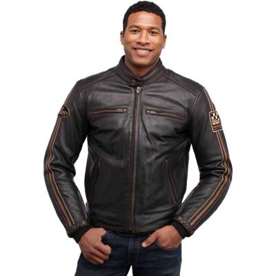 Giacca in pelle Helstons Helston's Ace Oldies - Abbigliamento moto Giacca in pelle Helstons Helston's Ace Oldies - Abbigliamento moto