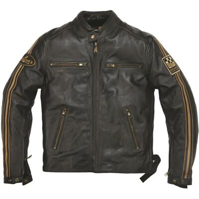 Helstons Helston'S Ace Oldies - Chaqueta de Cuero - Marrón - 2XL - Equipo de Motocicleta Helstons Helston'S Ace Oldies - Chaqueta de Cuero - Marrón - 2XL - Equipo de Motocicleta