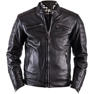 Giacca in pelle Helstons Cruiser Rag - Nero M Giacca in pelle Helstons Cruiser Rag - Nero M