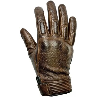 Guantes de moto perforados marrón 3XL Helstons - Unisex Guantes de moto perforados marrón 3XL Helstons - Unisex