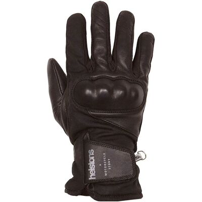 Gants Helstons Curtis - Noir - Longs - Unisexe - Publicité Gants Helstons Curtis - Noir - Longs - Unisexe - Publicité