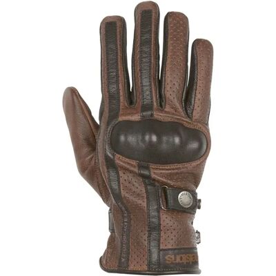 Gants Moto Helstons Eagle en Cuir Marron - Niveau 1 CE - Publicité Gants Moto Helstons Eagle en Cuir Marron - Niveau 1 CE - Publicité