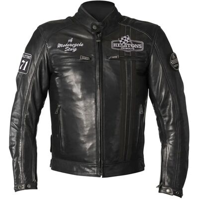 Cappotto in pelle Helstons Indy - Nero - Unisex Cappotto in pelle Helstons Indy - Nero - Unisex