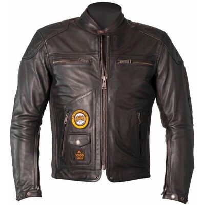 Helstons Tracker Giacca in pelle da moto - Nero - M Helstons Tracker Giacca in pelle da moto - Nero - M