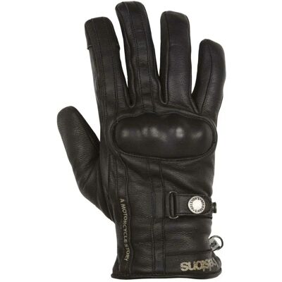 Guanti moto Helstons Burton - Nero 2XL Guanti moto Helstons Burton - Nero 2XL