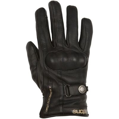 Guantes de motocicleta Helstons Tinta para damas - Negro - S Guantes de motocicleta Helstons Tinta para damas - Negro - S