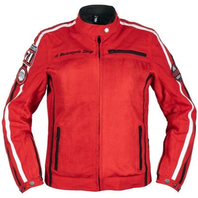 Giacca tessuto per moto Donna Queen Mesh - Rosso - Giacca Tessuto Moto Giacca tessuto per moto Donna Queen Mesh - Rosso - Giacca Tessuto Moto