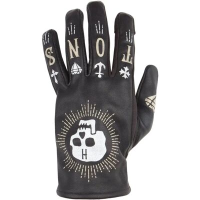 Helstons Kustom Motorradhandschuhe - Schwarz - 4XL Helstons Kustom Motorradhandschuhe - Schwarz - 4XL
