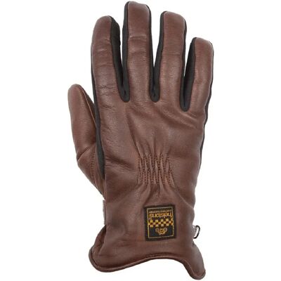 Gants moto Helstons Benson - Noir/Marron - Unisexe - Publicité Gants moto Helstons Benson - Noir/Marron - Unisexe - Publicité