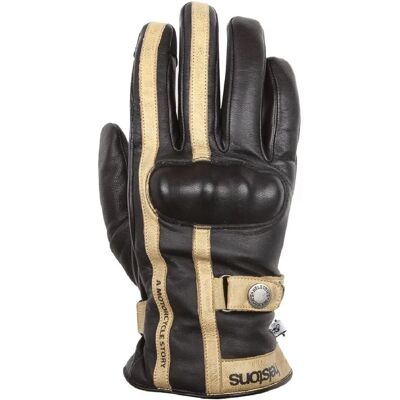 Gants moto femme Helstons Tinta - Noir/Beige - T6 - Publicité Gants moto femme Helstons Tinta - Noir/Beige - T6 - Publicité