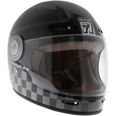 Helstons Carbon Vollvisier Helm - Schwarz Weiß - 2XL - Helm Helstons Carbon Vollvisier Helm - Schwarz Weiß - 2XL - Helm