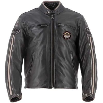 Blouson en cuir Helstons Ace Marron Unisexe - Vêtement - Publicité Blouson en cuir Helstons Ace Marron Unisexe - Vêtement - Publicité