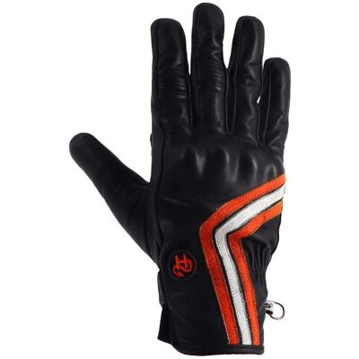 Helstons Line Sommer Motorrad Handschuhe - Schwarz Weiss Orange - M L - Unisex Helstons Line Sommer Motorrad Handschuhe - Schwarz Weiss Orange - M L - Unisex