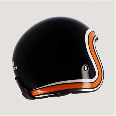 Helstons - Modelo 2206 - Negro/Beige/Naranja - Casco Helstons - Modelo 2206 - Negro/Beige/Naranja - Casco