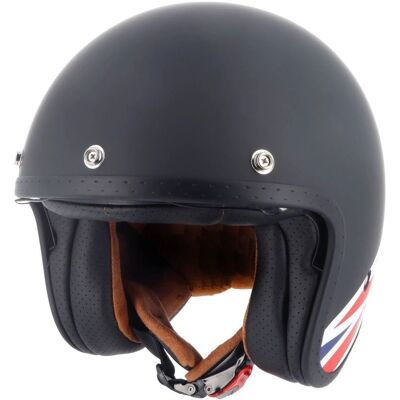 Casco Union Jack Helstons - Negro - ECE 22.06 Casco Union Jack Helstons - Negro - ECE 22.06