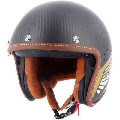 Helstons - Carbonfaser Wings Helm Schwarz/Gold - ECE 22.06 Helstons - Carbonfaser Wings Helm Schwarz/Gold - ECE 22.06
