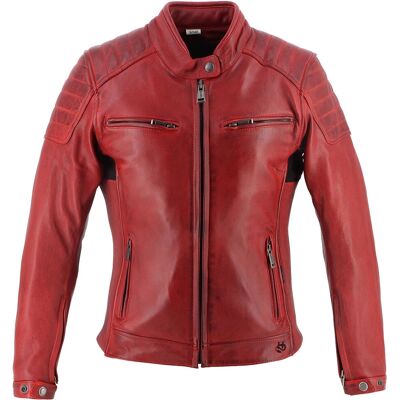 Chaqueta de cuero rojo Helstons Jody - Chaqueta Chaqueta de cuero rojo Helstons Jody - Chaqueta