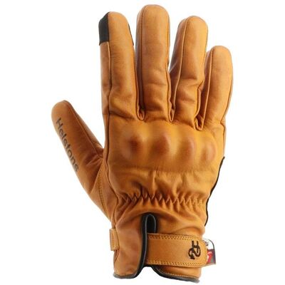 Gants Helstons Ska Hiver Cuir Or/Noir - Gants - Publicité Gants Helstons Ska Hiver Cuir Or/Noir - Gants - Publicité