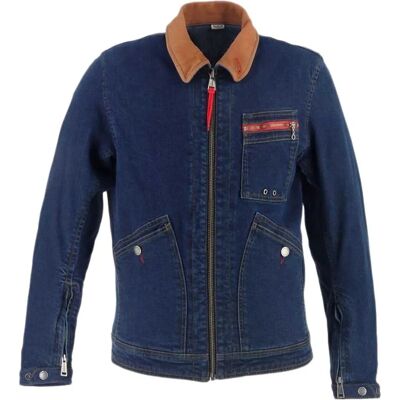 Helstons - Blouson James Toile Denim Azul Sucio - Chaqueta Helstons - Blouson James Toile Denim Azul Sucio - Chaqueta