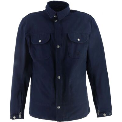 HELSTONS - Detroit - Blau - Canvas - Overshirt HELSTONS - Detroit - Blau - Canvas - Overshirt