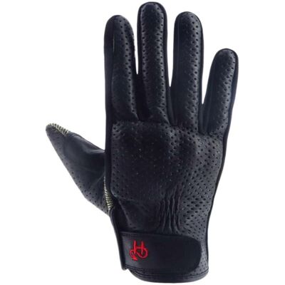 Helstons - Guanti Leader Air Ete Tessuto Pelle Nera - Guanti Helstons - Guanti Leader Air Ete Tessuto Pelle Nera - Guanti
