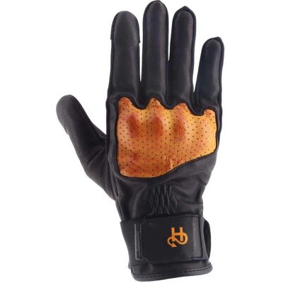 Helstons - Gants Neo Air Ete Cuir Noir/Or - PROMO - Publicité Helstons - Gants Neo Air Ete Cuir Noir/Or - PROMO - Publicité