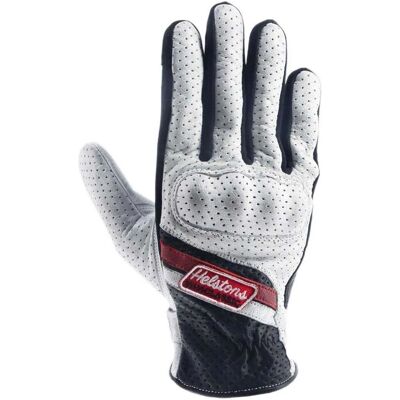 Helstons - Guanti Moto Cars Air Ete Pelle Nero/Bianco/Rosso - Guanti motociclista Helstons - Guanti Moto Cars Air Ete Pelle Nero/Bianco/Rosso - Guanti motociclista