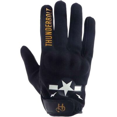 Gants Helstons Thunderbolt Ete 4Ways Cuir Noir - Gants - Publicité Gants Helstons Thunderbolt Ete 4Ways Cuir Noir - Gants - Publicité