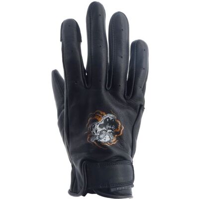 Gants femme Helstons Feline Été Cuir Noir - Gants Moto - Publicité Gants femme Helstons Feline Été Cuir Noir - Gants Moto - Publicité