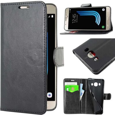 ebestStar Funda para Samsung Galaxy J5 2016 - Cartera con Soporte - Negro ebestStar Funda para Samsung Galaxy J5 2016 - Cartera con Soporte - Negro