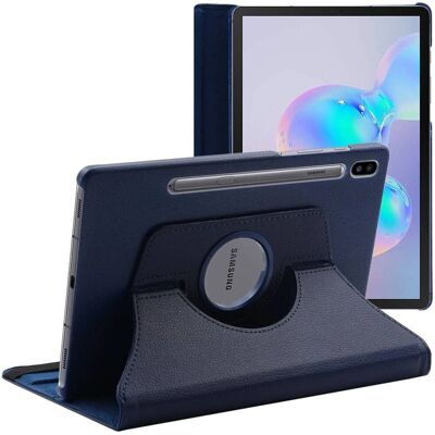 Etui Ebeststar Samsung Galaxy Tab S6 10,5" - Cuir PU Bleu - Publicité Etui Ebeststar Samsung Galaxy Tab S6 10,5" - Cuir PU Bleu - Publicité