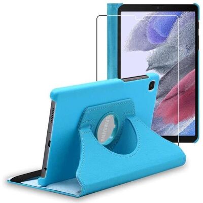 Étui bleu rotatif 360° Ebeststar avec verre trempé pour Samsung Galaxy Tab A7 Lite 8,7" - Publicité Étui bleu rotatif 360° Ebeststar avec verre trempé pour Samsung Galaxy Tab A7 Lite 8,7" - Publicité