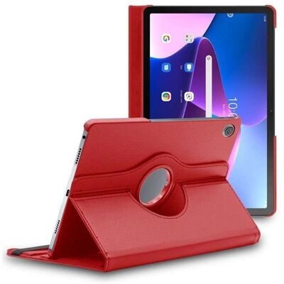 Ebeststar Lenovo Tab M10 Plus 10.6 Gen 3 - PU Leather - Rouge - Étui Tablette - Publicité Ebeststar Lenovo Tab M10 Plus 10.6 Gen 3 - PU Leather - Rouge - Étui Tablette - Publicité