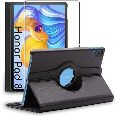 Etui Honor Pad 8 Ebeststar Rotatif 360 PU Cuir + Verre Trempé - Publicité Etui Honor Pad 8 Ebeststar Rotatif 360 PU Cuir + Verre Trempé - Publicité