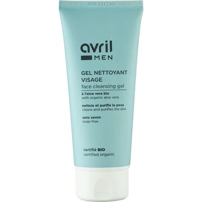 Gel Limpiador Facial para Hombres - Orgánico, Aloe Vera, Control de Sebo Gel Limpiador Facial para Hombres - Orgánico, Aloe Vera, Control de Sebo
