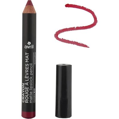 Avril Bálsamo Labial Mate de Granadina - Orgánico, Rojo Avril Bálsamo Labial Mate de Granadina - Orgánico, Rojo