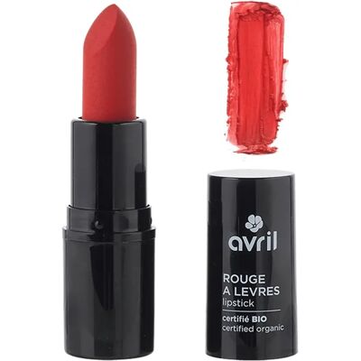 Avril Rouge à Lèvres Bio - 3 G - Hydratant à l'huile de ricin et beurre de karité - Fini velours - Publicité Avril Rouge à Lèvres Bio - 3 G - Hydratant à l'huile de ricin et beurre de karité - Fini velours - Publicité