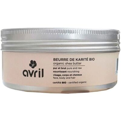 Beurre de Karité Bio Avril pour Visage Corps et Cheveux - Publicité Beurre de Karité Bio Avril pour Visage Corps et Cheveux - Publicité