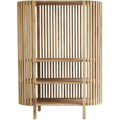Bibliothèque en teck BERAH GETAH - 120x160x50cm - Bois de teck naturel - Design moderne - Publicité Bibliothèque en teck BERAH GETAH - 120x160x50cm - Bois de teck naturel - Design moderne - Publicité