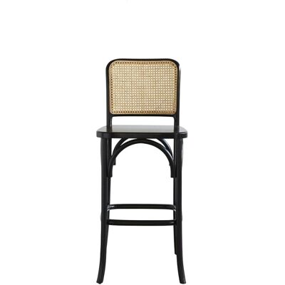 Tabouret de bar Berah Getah en acajou - Style vintage-chic - Publicité Tabouret de bar Berah Getah en acajou - Style vintage-chic - Publicité