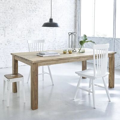 BERAH GETAH Table en teck recyclé massif 8 pers. Publicité BERAH GETAH Table en teck recyclé massif 8 pers. Publicité