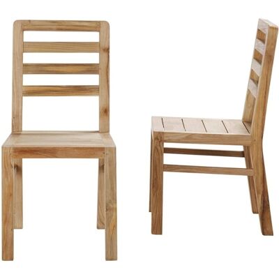 Chaises en Teck Recyclé Berah Getah - Lot de 2 - Mobilier en Bois - Publicité Chaises en Teck Recyclé Berah Getah - Lot de 2 - Mobilier en Bois - Publicité