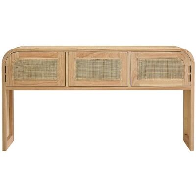 Console BERAH GETAH en Mindy - Style Vintage - 140x75x35cm - Publicité Console BERAH GETAH en Mindy - Style Vintage - 140x75x35cm - Publicité