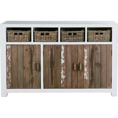BERAH GETAH Buffet en pin recyclé - Rangement - Publicité BERAH GETAH Buffet en pin recyclé - Rangement - Publicité