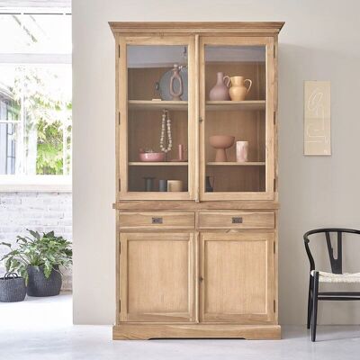 BERAH GETAH - Teakholz-Geschirrschrank - 120x225x50 - 2 portes - cabinet - Publicité BERAH GETAH - Teakholz-Geschirrschrank - 120x225x50 - 2 portes - cabinet - Publicité
