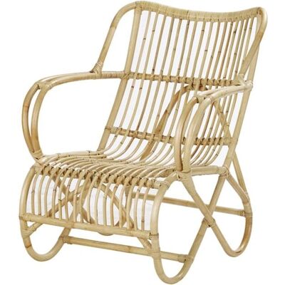 Fauteuil en Rotin Naturel BERAH GETAH - Style Bohème - Publicité Fauteuil en Rotin Naturel BERAH GETAH - Style Bohème - Publicité