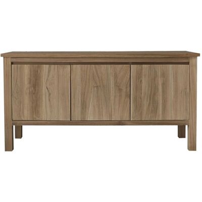 BERAH GETAH Buffet en teck massif - 150cm, Naturel - 3 Portes, 2 Étagères - Buffet - Publicité BERAH GETAH Buffet en teck massif - 150cm, Naturel - 3 Portes, 2 Étagères - Buffet - Publicité