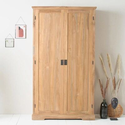 BERAH GETAH - Teak Wardrobe 113x200x45cm - Wardrobe - Publicité BERAH GETAH - Teak Wardrobe 113x200x45cm - Wardrobe - Publicité
