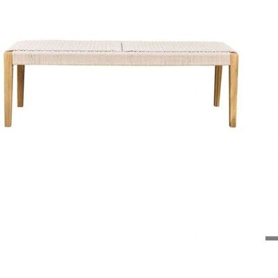Banquette de jardin Wilsa Calvi - Teck massif 140cm - Publicité Banquette de jardin Wilsa Calvi - Teck massif 140cm - Publicité